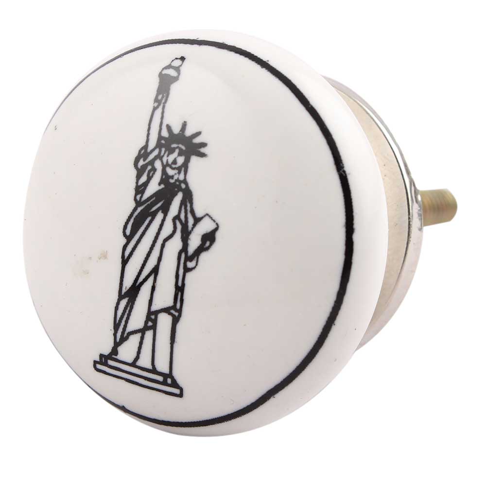 Statue Of Liberty Ceramic Knob