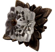 Clear Square Melon Glass Drawer Knob