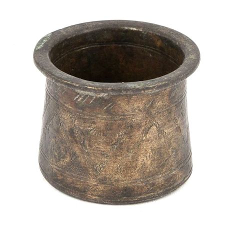 Brass Engraved Design Panchpatra Pooja Accessory