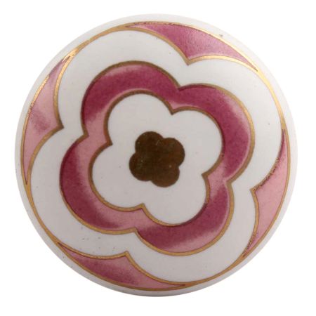Pink Floral Ceramic Wine Stopper