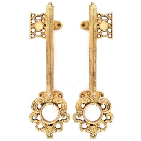 Designer Brass Key Door Handles(Set of 2 Pieces)