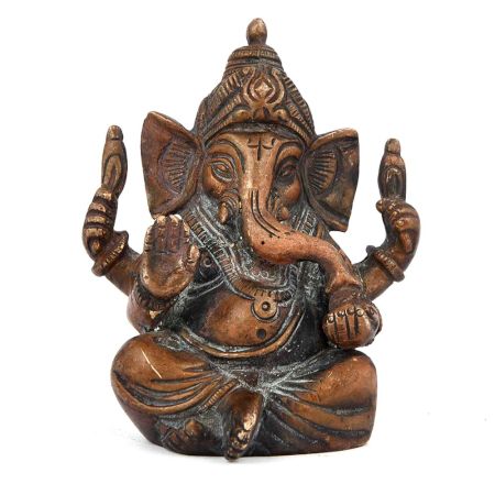 Brass Ganesha Sitting Idol