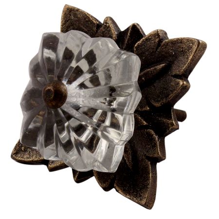 Clear Square Melon Glass Drawer Knob