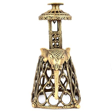 Brass Dhokra Elephant Stand