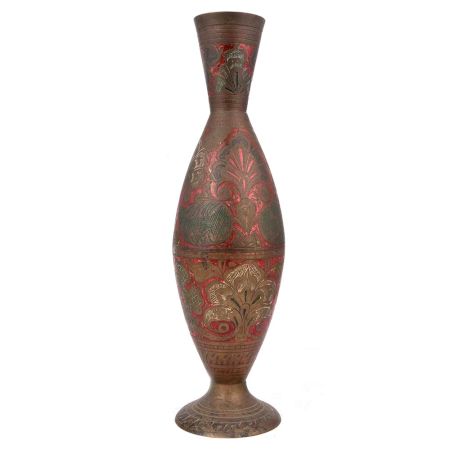 Pink Vintage Brass Flower Pot