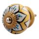 Mustard Flower Ceramic Drawer Knob