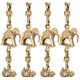 Brass Animal Statue Jhoola Chain(Set Of 4 Pieces)