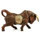 Copper Finish Bull Brass Statue