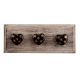 Golden Star Heart Ceramic Wooden Hooks