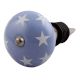 Slate Blue Star Ceramic Wine Stopper