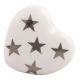 Silver Star Heart Ceramic Wine Stopper