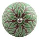 Pea Green Amarylis Etched Ceramic Wine Stopper