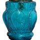 Turquoise Hanging glass light fixture Small Lamp