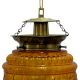Amber Hanging glass light fixture Big Lamp