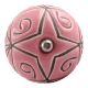Pink Etched Ceramic Floral Wine Stopper