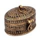 Tribal Oval Brass Box