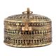 Tribal Oval Brass Box