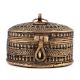 Tribal Oval Brass Box