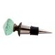 Mint Green Glass Wine Stopper