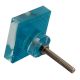Turquoise Square Flat Glass Cabinet Knob