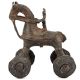 Brass Temple Toy with Wheels