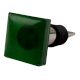 Green Square Flat Glass Wine Stopper
