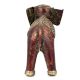 Red Sculpture Elephant Dhokra Brass