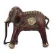 Red Brass Dhokra Elephant Statue