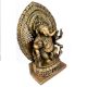 Brass Sitting Ganesha with Decorative Background