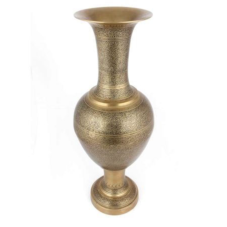 Vintage Tall Brass Vase