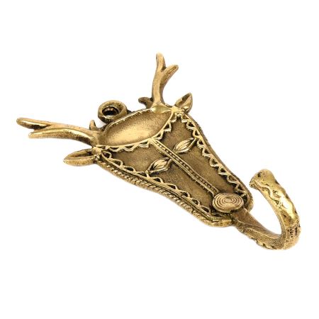 Brass Tribal Head Wall Hooks