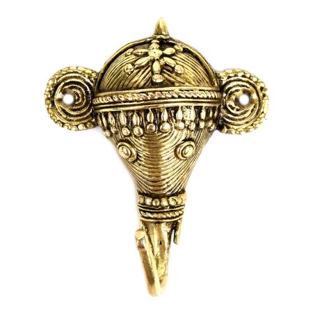 Brass Elephant Head Design Hooks