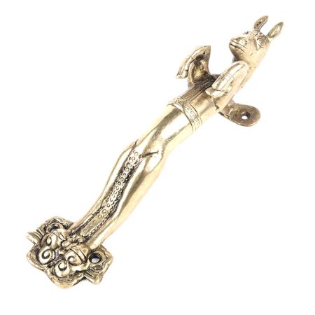 Golden Bronze Horse Figurine Door Handle