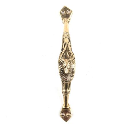 Ethnic Brass Goat Face Door Handle