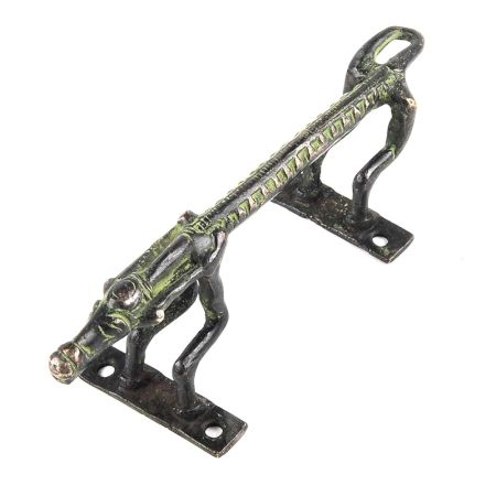 Black Brass Horse Figurine Door Handle