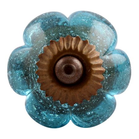 Turquoise Melon Glass Drawer Knob Online