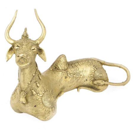 Brass Dhokra Nandi Bull