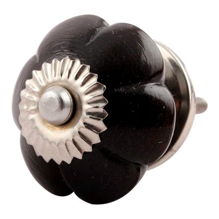 Black Melon Glass Dresser  Knob Online