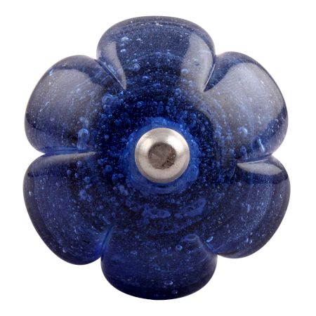 Cobalt Blue Melon Glass Wine Stopper