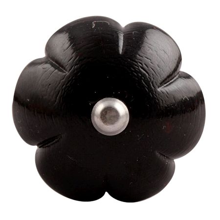 Black Melon Glass Wine Stopper