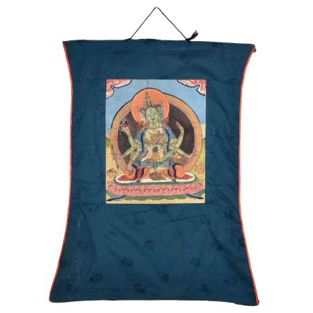 Tibetan Thanka Of Guhyasamaja Akshobhyavajra
