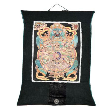 The Wheel Of Life  Yama Thangka Painting