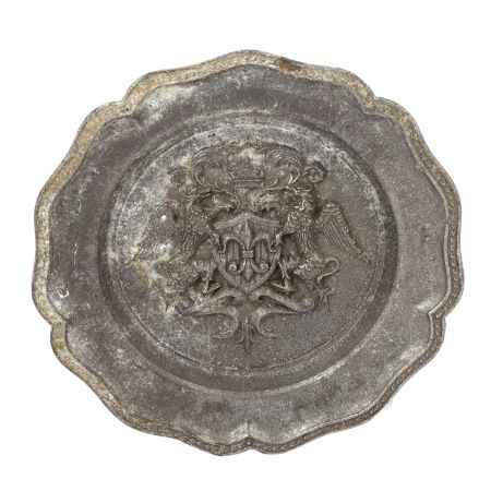 Vintage forged 23 Cm Aluminium Plate