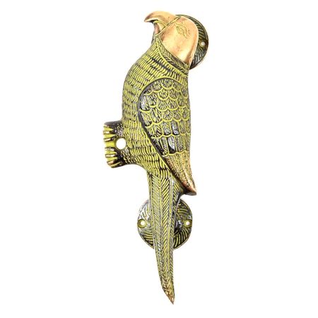 Parrot Brass Pull Door Handle