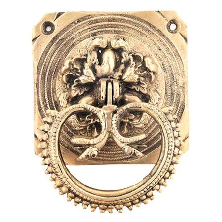 Ornate Brass Ring Door Knocker
