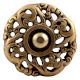 Peach Blossom Brass Drawer Knobs
