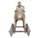 Vintage Brass Bull with Rider Temple Toy