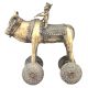 Vintage Brass Bull with Rider Temple Toy