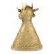 Brass Tribal Women Bust Statue with Stud Earrings
