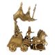 Bronze Lord Krishna & Arjun Rath Chariot